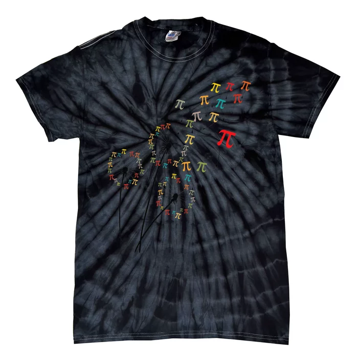 Dandelion pi day Flower Floral pi day Tree Lover Tie-Dye T-Shirt