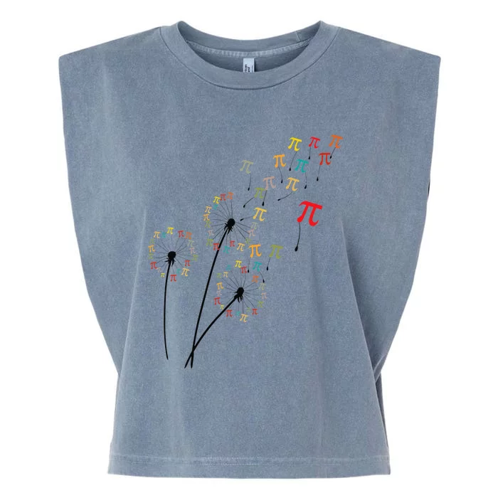 Dandelion pi day Flower Floral pi day Tree Lover Garment-Dyed Women's Muscle Tee