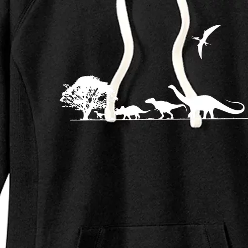 Dinosaurs Prehistoric Dinosaur Or Adults Dino Women's Fleece Hoodie