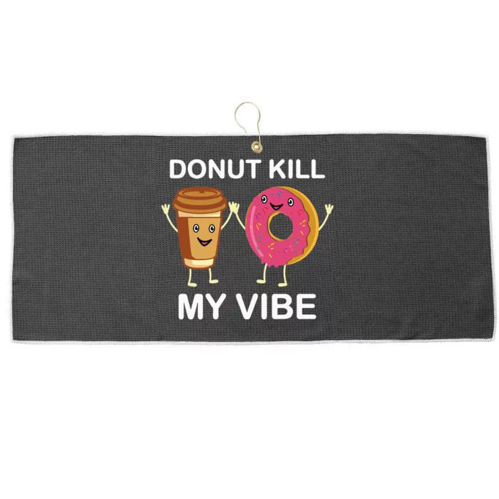 Donut Party Dont Kill My Vibe Large Microfiber Waffle Golf Towel