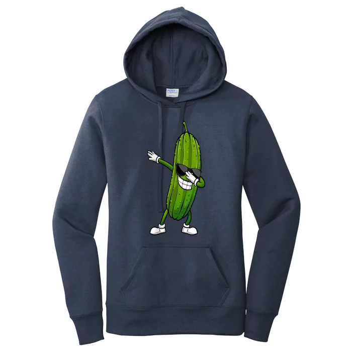 Dill Pickle Dabbing Pickle Glasses Funny Pickle Gift Women's Pullover Hoodie