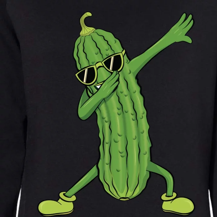 Dabbing Pickle Dancing Cucumber Lover Funny Funny Gift Womens California Wash Sweatshirt