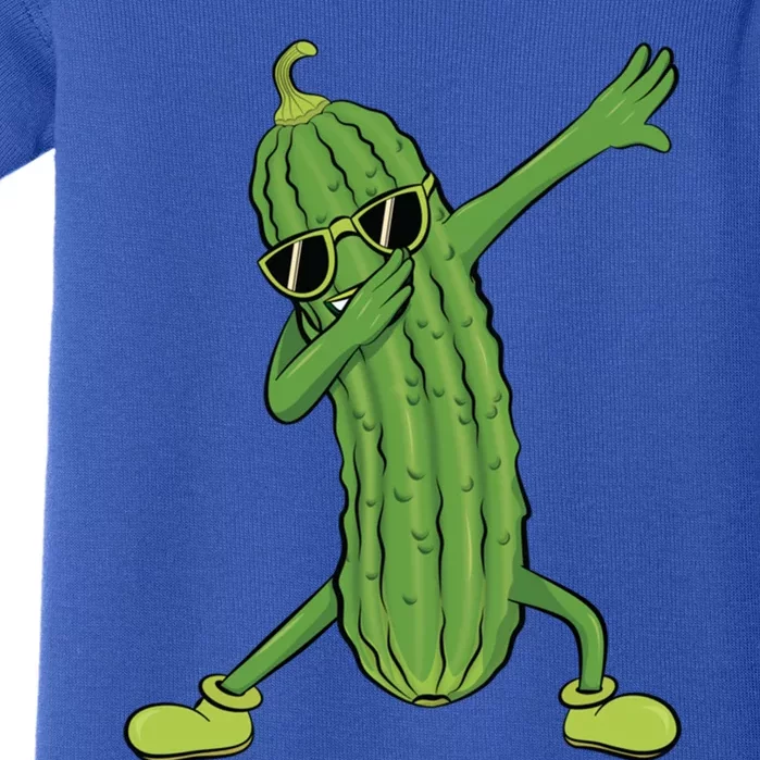 Dabbing Pickle Dancing Cucumber Lover Funny Funny Gift Baby Bodysuit