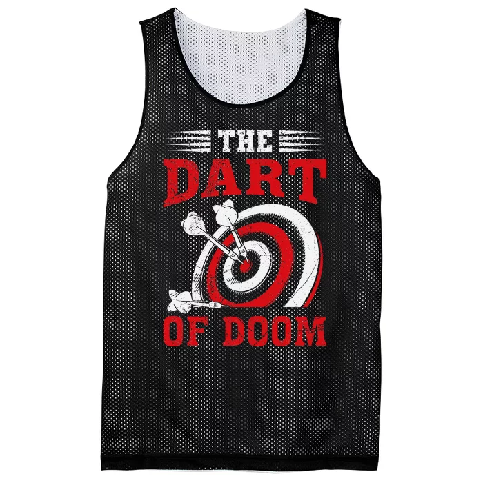 Darts Player Dart Of The Doom Funny Darts Lovers Mesh Reversible Basketball Jersey Tank