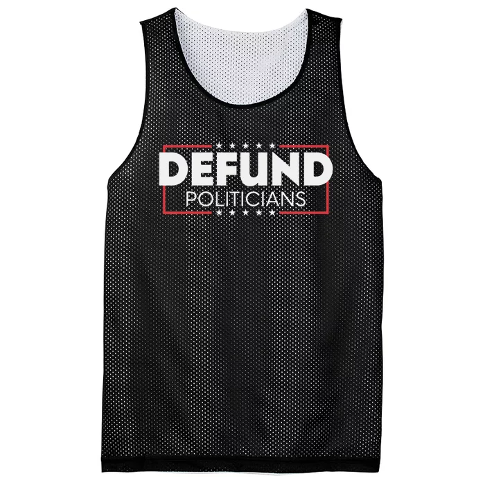 Defund Politicians Mesh Reversible Basketball Jersey Tank