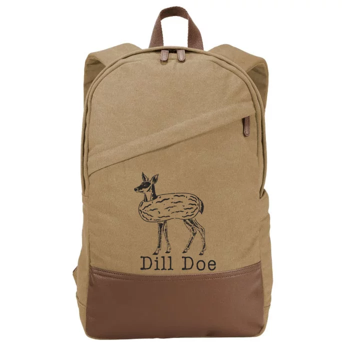 Dill Pickle Dill Doe Cotton Canvas Backpack