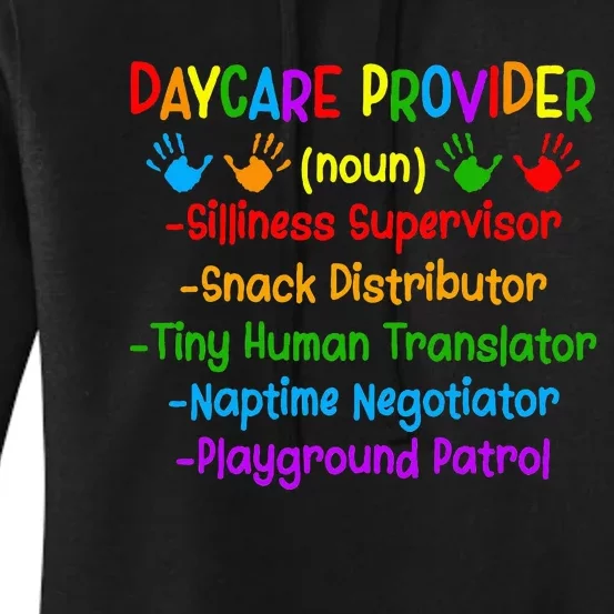 Daycare Provider Definition Daycare Women's Pullover Hoodie