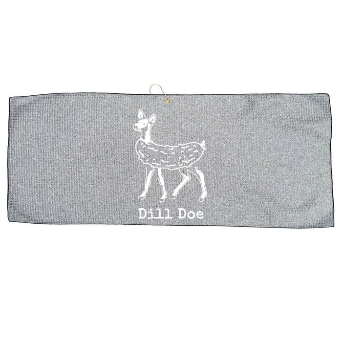 Dill Pickle Dill Doe Funny Large Microfiber Waffle Golf Towel