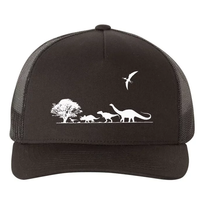 Dinosaurs Prehistoric Dinosaur Kids Or Adults Dino Yupoong Adult 5-Panel Trucker Hat