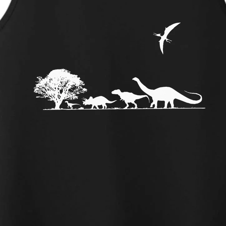 Dinosaurs Prehistoric Dinosaur Kids Or Adults Dino Performance Tank