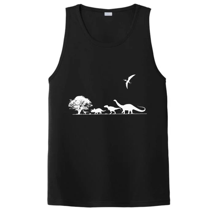 Dinosaurs Prehistoric Dinosaur Kids Or Adults Dino Performance Tank