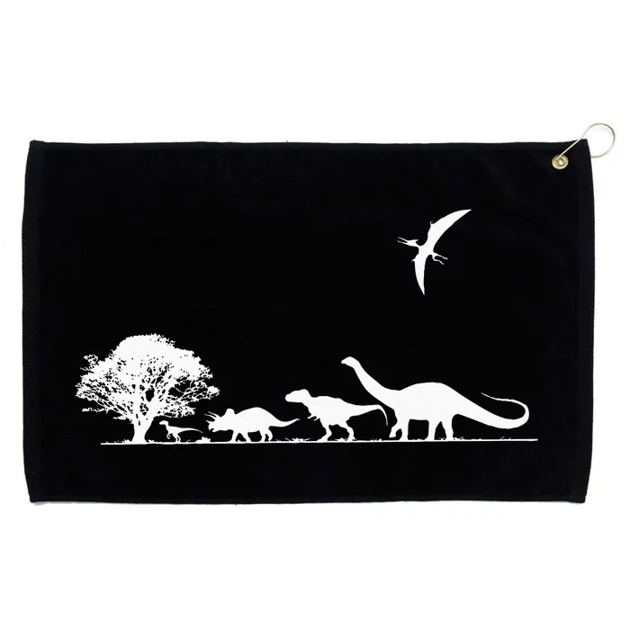 Dinosaurs Prehistoric Dinosaur Kids Or Adults Dino Grommeted Golf Towel