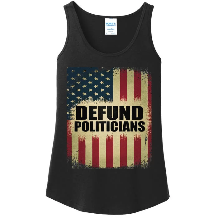 Defund Politicians Defund D.C. Clear The Swamp Ladies Essential Tank