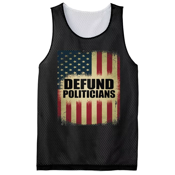 Defund Politicians Defund D.C. Clear The Swamp Mesh Reversible Basketball Jersey Tank