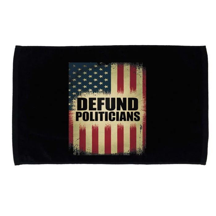 Defund Politicians Defund D.C. Clear The Swamp Microfiber Hand Towel