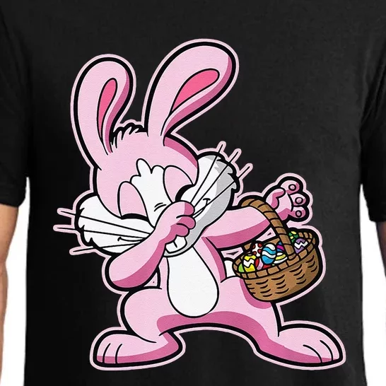 Dabbing Pink Easter Bunny Womensy Premium Pajama Set