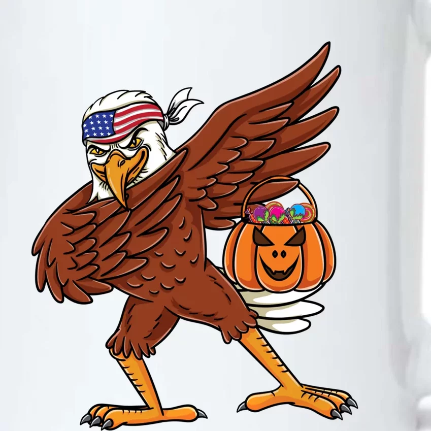 Dabbing Patriotic Eagle Halloween Funny Gift Black Color Changing Mug