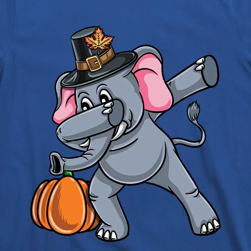 Dabbing Pilgrim Elephant Thanksgiving Gift T-Shirt