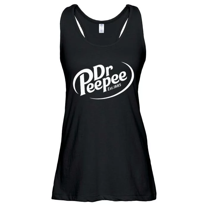 Dr. Peepee Funny Logo Parodien Ladies Essential Flowy Tank