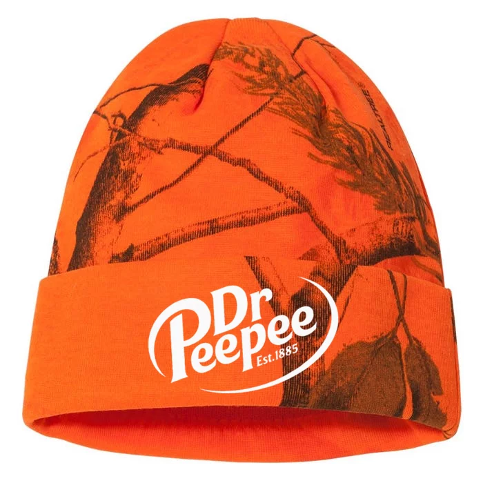 Dr. Peepee Funny Logo Parodien Kati - 12in Camo Beanie