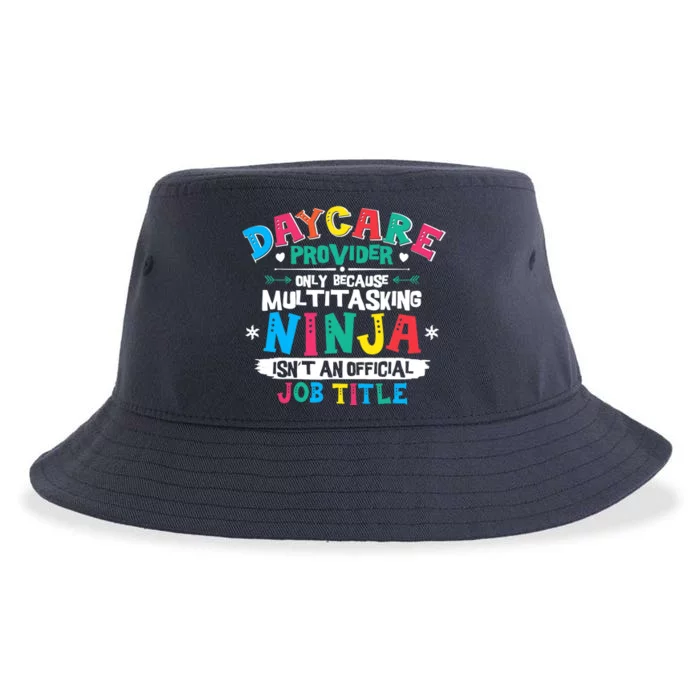 Daycare Provider Funny Ninja Teacher Appreciation Wo Sustainable Bucket Hat