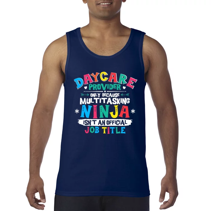 Daycare Provider Funny Ninja Teacher Appreciation Wo Tank Top