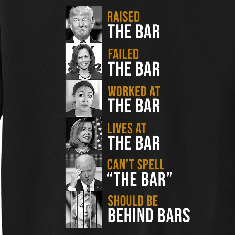 Democrat Party Funny Political Behind Bars Tall Sweatshirt