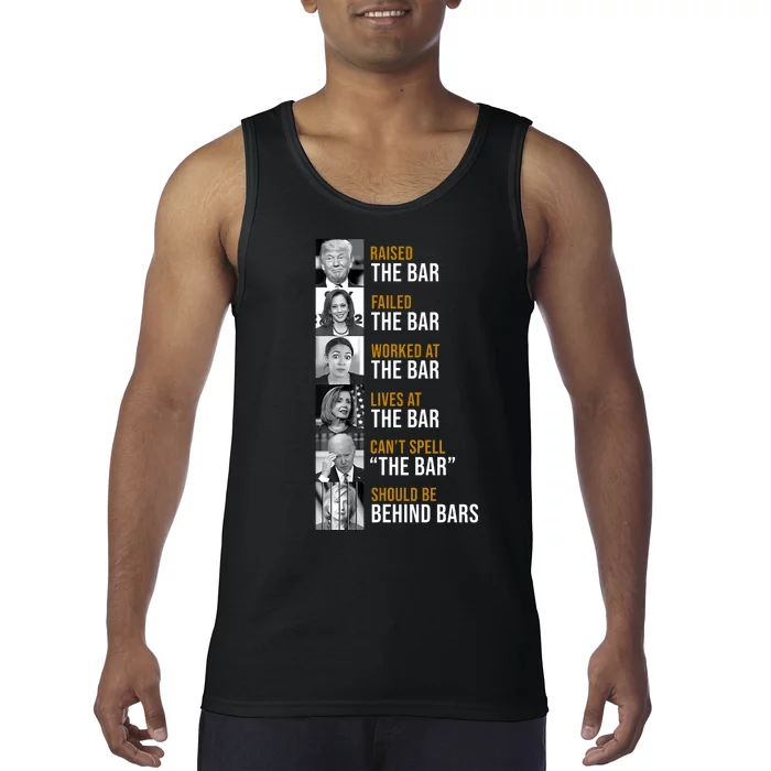 Democrat Party Funny Political Behind Bars Tank Top