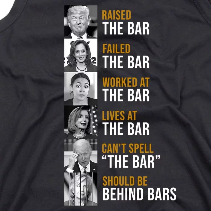 Democrat Party Funny Political Behind Bars Tank Top