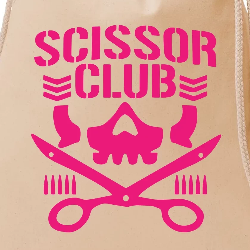 Dark Puroresu Flowsion Scissor Club Drawstring Bag