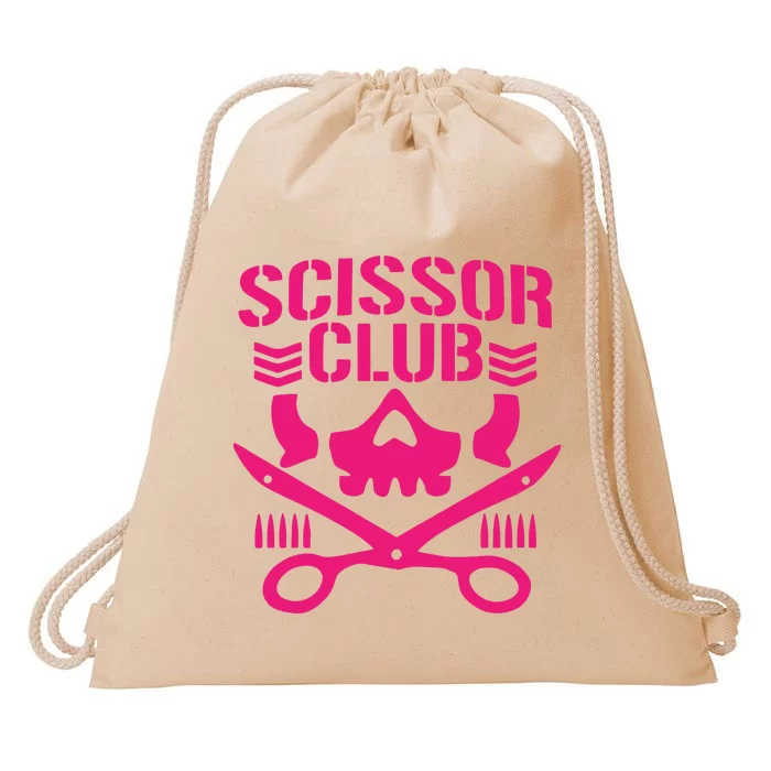 Dark Puroresu Flowsion Scissor Club Drawstring Bag