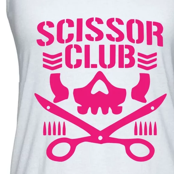 Dark Puroresu Flowsion Scissor Club Ladies Essential Flowy Tank