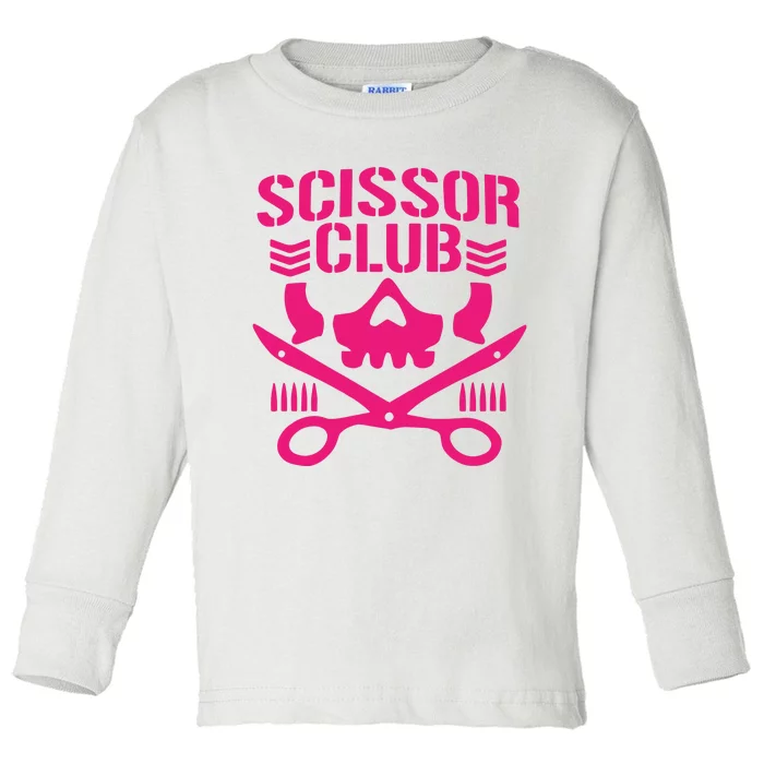 Dark Puroresu Flowsion Scissor Club Toddler Long Sleeve Shirt