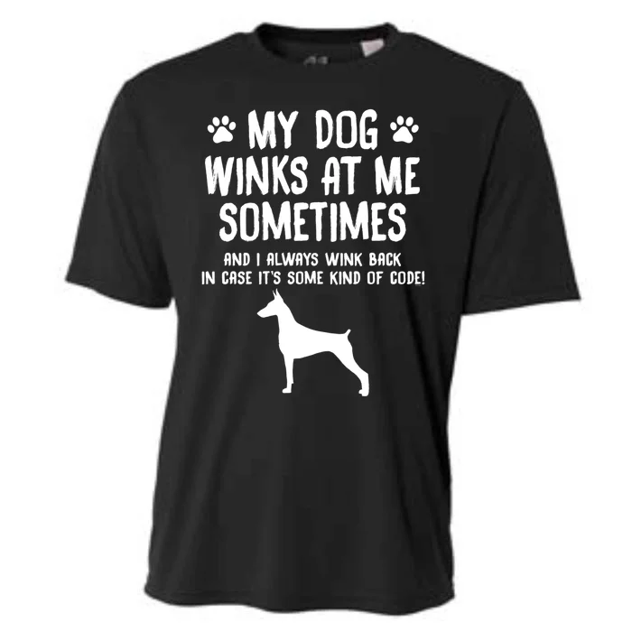 Dober Pinscher Funny Dog Lover Funny Gift For Birthday Xmas Gift Cooling Performance Crew T-Shirt