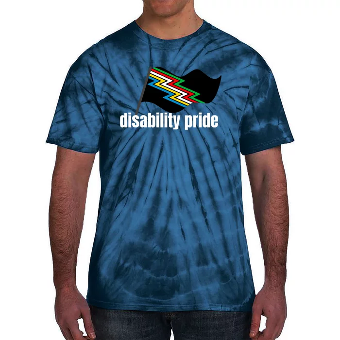 Disability Pride Flag Funny Pride Tie-Dye T-Shirt