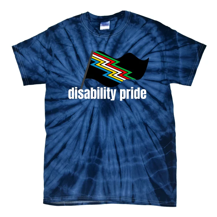 Disability Pride Flag Funny Pride Tie-Dye T-Shirt