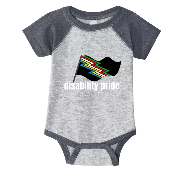 Disability Pride Flag Funny Pride Infant Baby Jersey Bodysuit