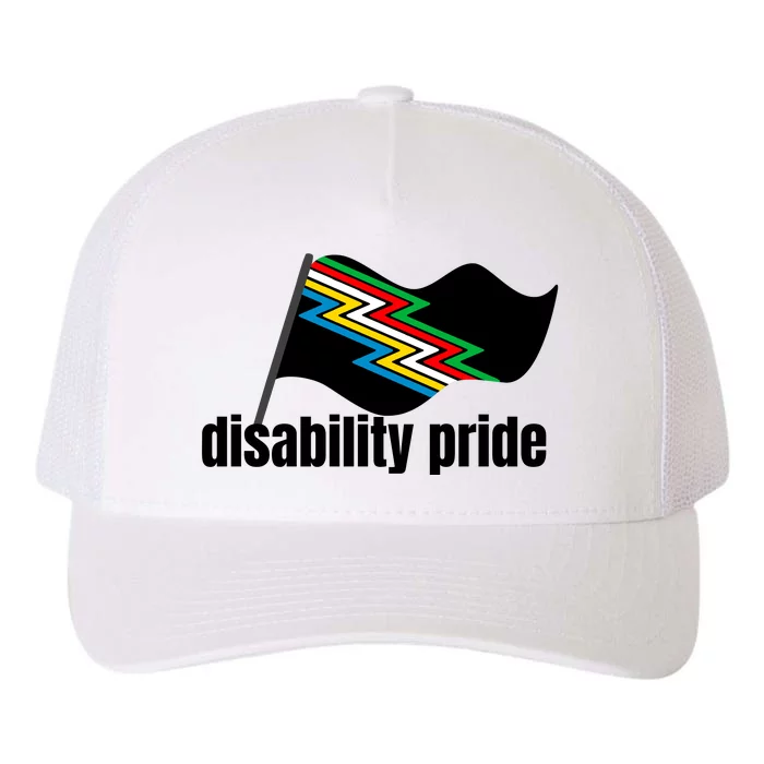 Disability Pride Flag Funny Pride Yupoong Adult 5-Panel Trucker Hat