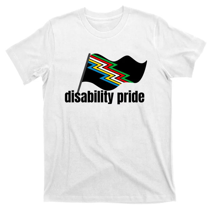 Disability Pride Flag Funny Pride T-Shirt