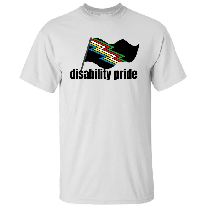 Disability Pride Flag Funny Pride Tall T-Shirt