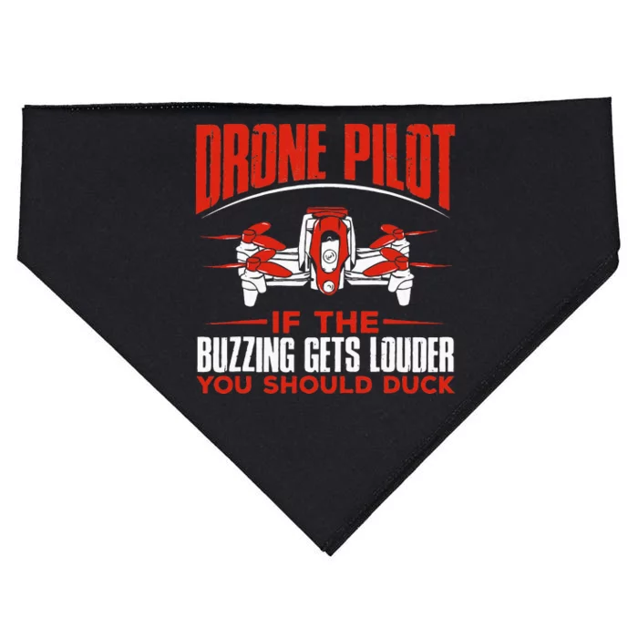 Drone Pilot Funny Drones Drone Pilot Quadrotor USA-Made Doggie Bandana