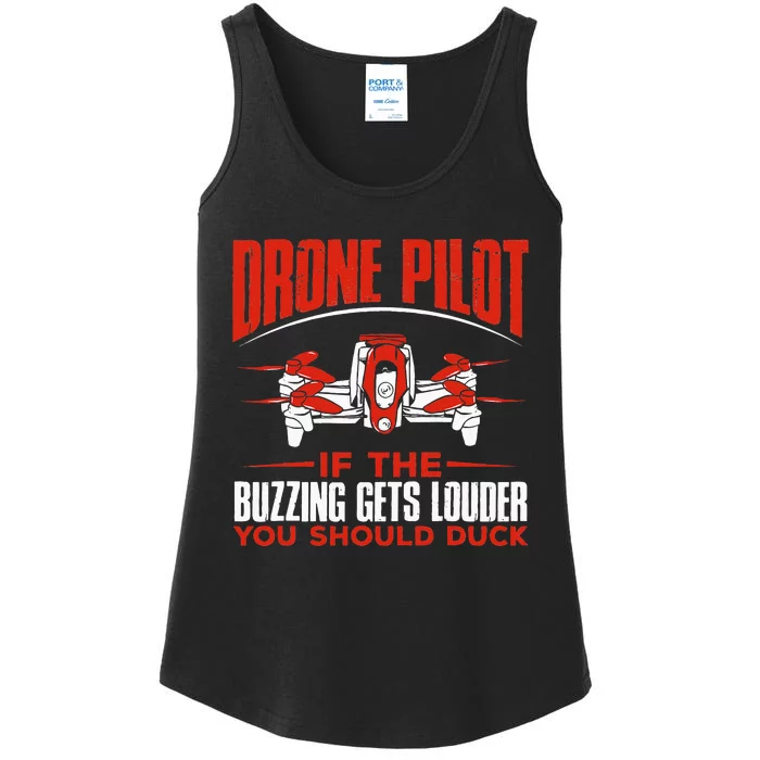 Drone Pilot Funny Drones Drone Pilot Quadrotor Ladies Essential Tank