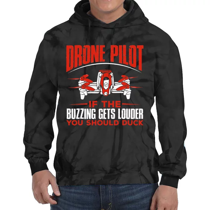 Drone Pilot Funny Drones Drone Pilot Quadrotor Tie Dye Hoodie