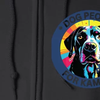 Dog People For Kamala Harris Full Zip Hoodie