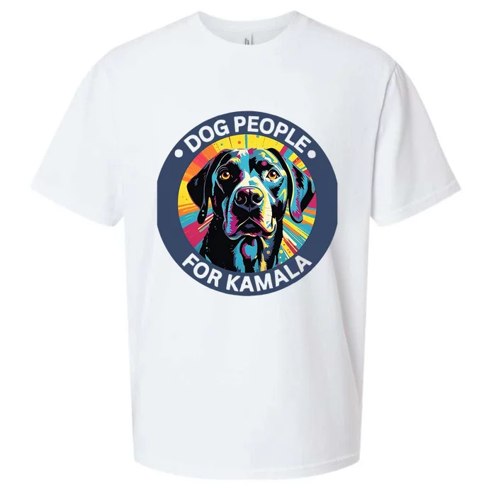 Dog People For Kamala Harris Sueded Cloud Jersey T-Shirt