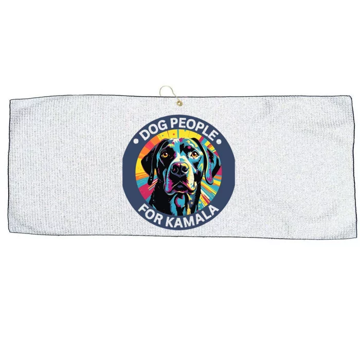 Dog People For Kamala Harris Large Microfiber Waffle Golf Towel