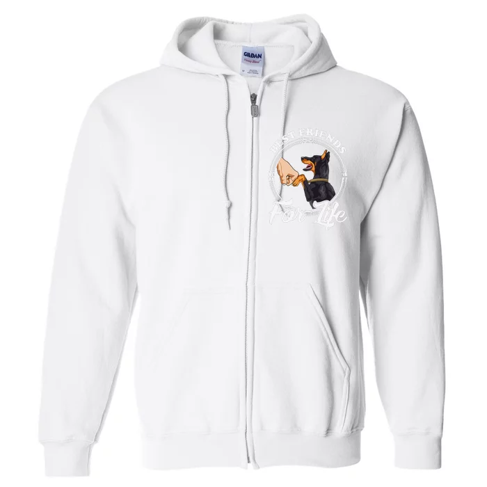 Doberman Pinscher Funny Doberman Lover Full Zip Hoodie