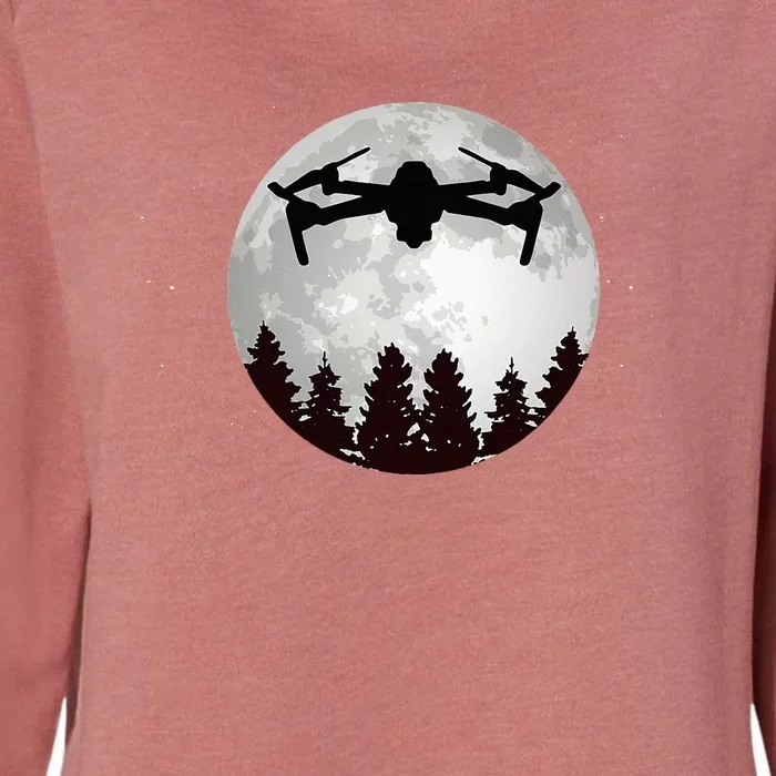 Drone Pilot Full Moon Funny Fpv Drone Quadcopter Womens California Wash Sweatshirt