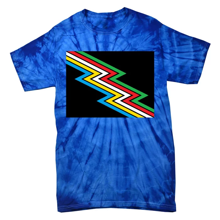 Disability Pride Flag Gift Tie-Dye T-Shirt