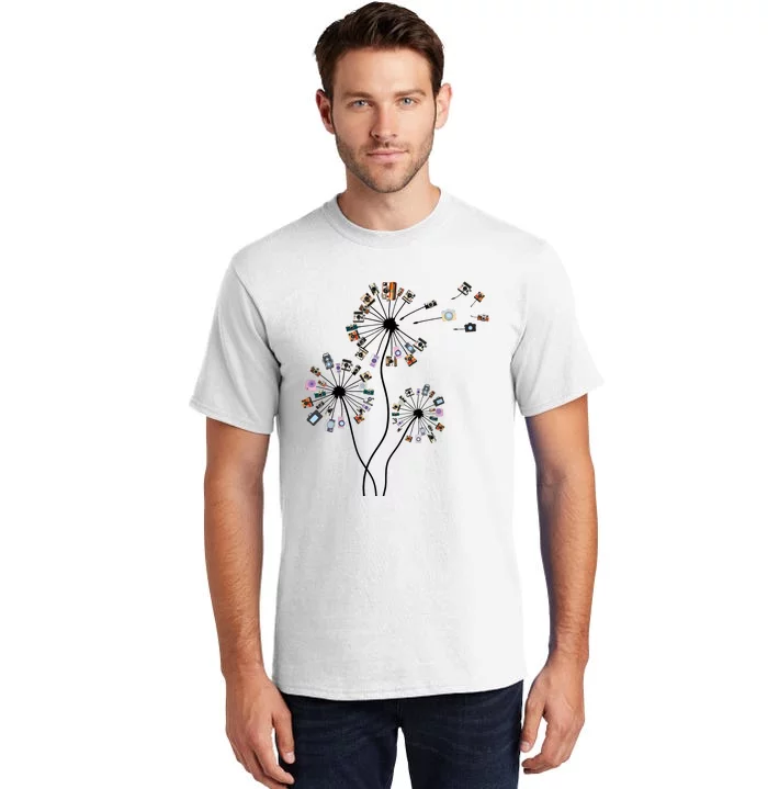 Dandelion Photography For Photographer Camera Tall T-Shirt